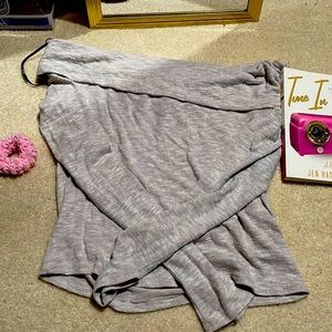 Forever 21 over the shoulder grey sweater